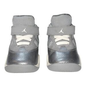 Nike Air Jordan Boys’ Prime Flight Sneakers | Cool Gray & White | Size 4C